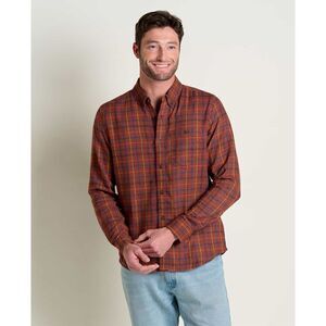 TOAD&CO AIRSMYTH LONG SLEEVE SHIRT Dark Roast SZ XL